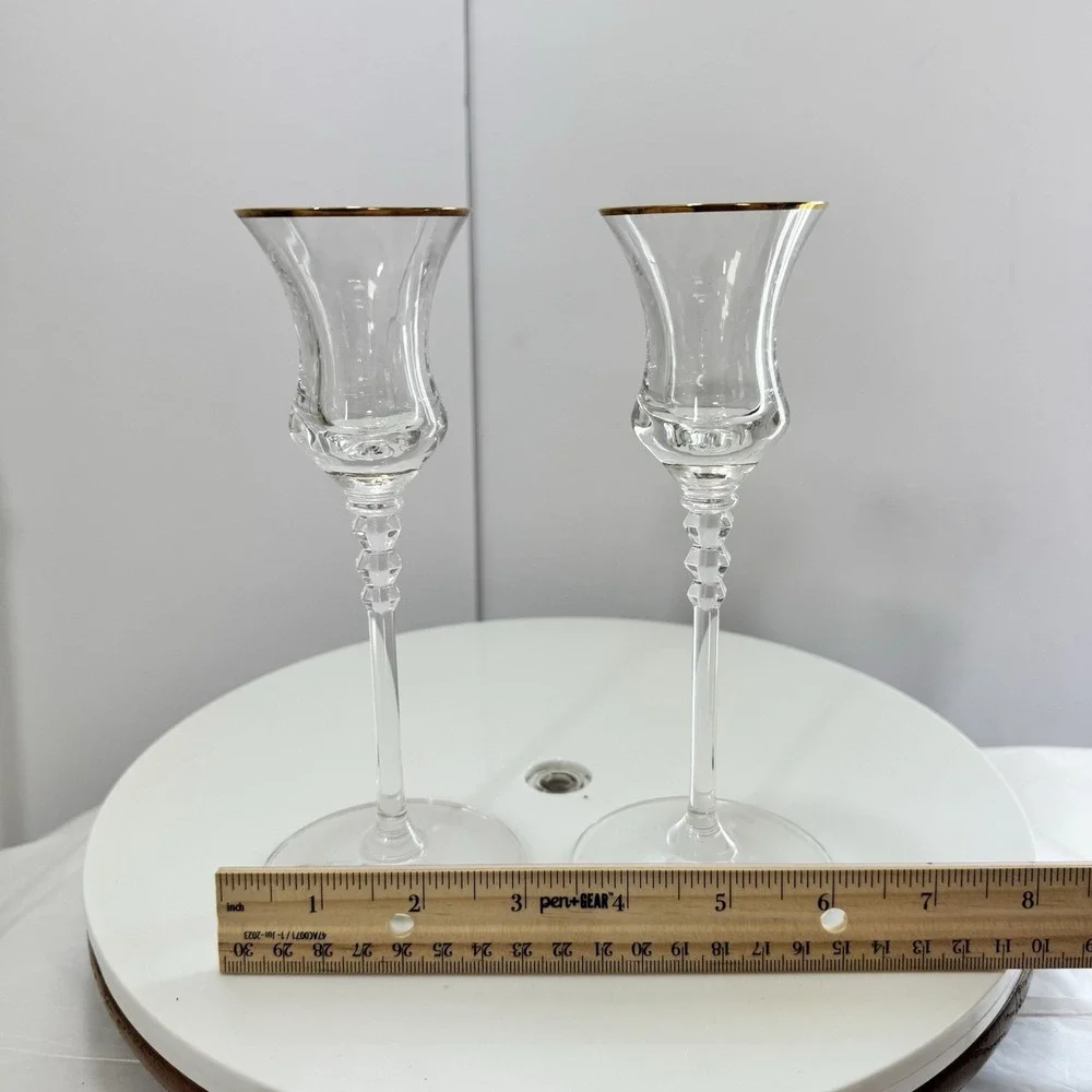 Mikasa - Sonata Gold - Candle Sticks. 7 1/4